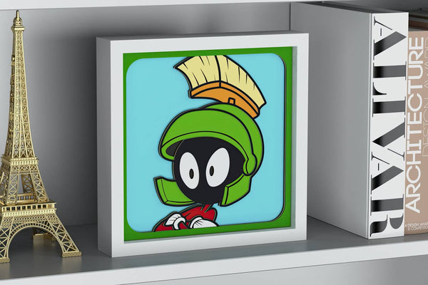 Marvin the Martian Shadow Box. File for cutting