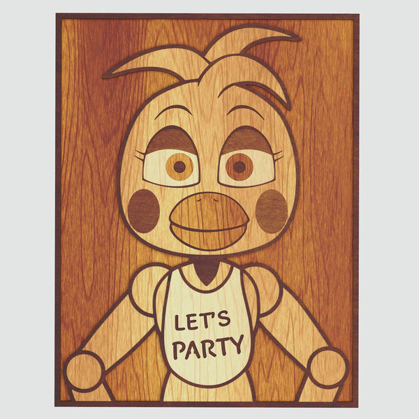 Chica (FNAF) Layered Design for cutting