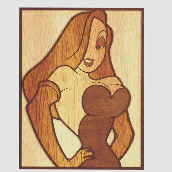 Jessica Rabbit Portrait Layered Design for cutting