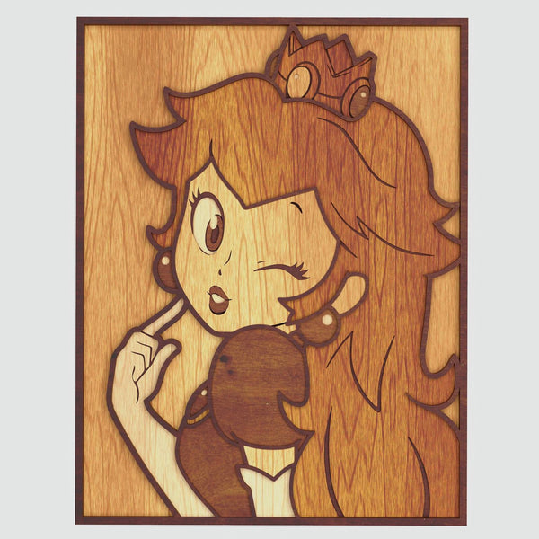Princess Peach Portrait Layered Design for cutting