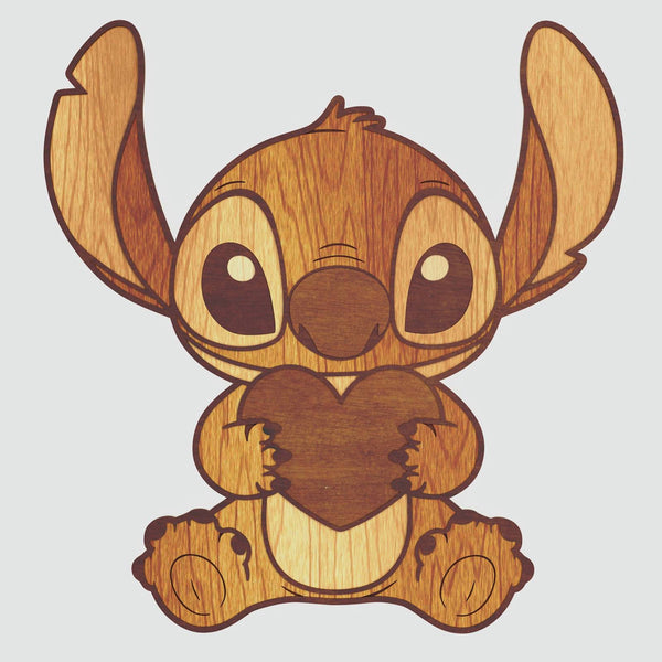 Stitch With Heart Layered Design for cutting