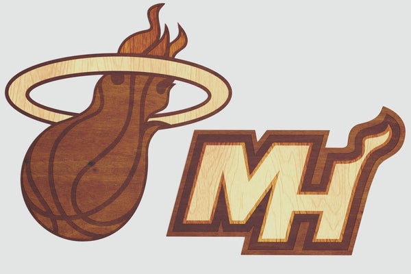 Miami Heat Layered Design for cutting