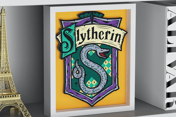 Slytherin Shadow Box. File for cutting