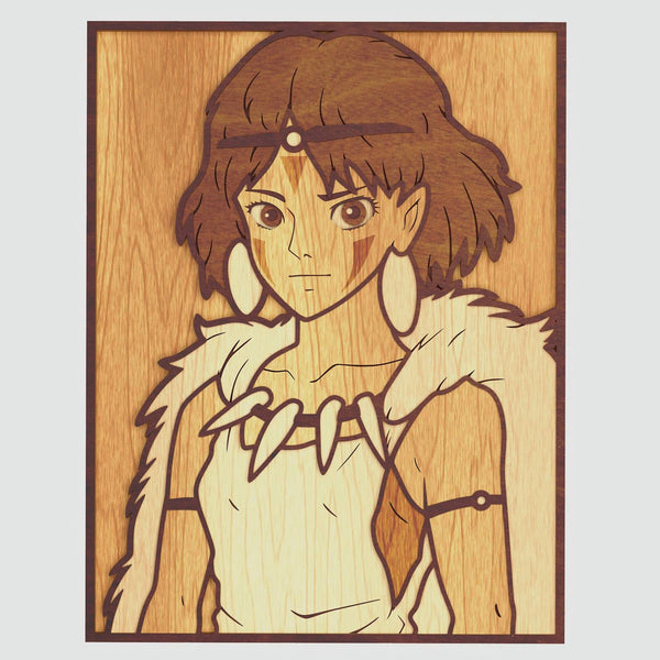 Princess Mononoke Layered Design for cutting