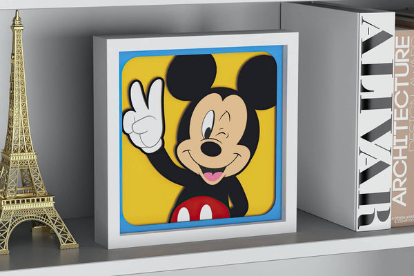 Mickey Mouse Shadow Box. File for cutting