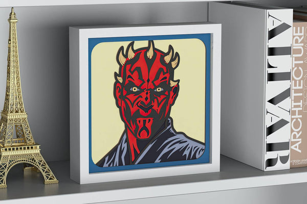 Darth Maul Shadow Box. File for cutting