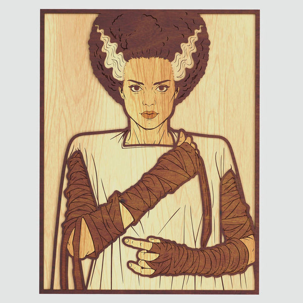Bride of Frankenstein Layered Design for cutting