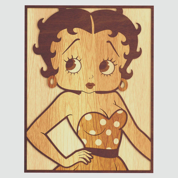 Betty Boop Portrait Layered design for cutting