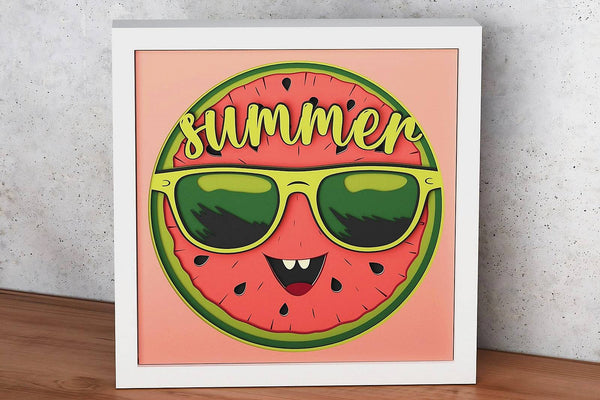 Watermelon Shadow Box. File for cutting