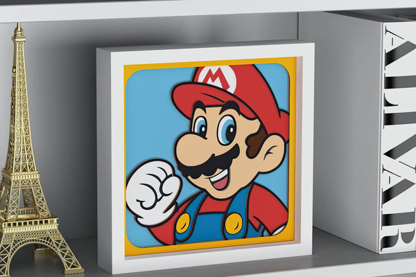 Mario Shadow Box. File for cutting