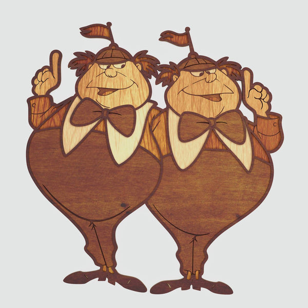 Tweedle Dee Tweedle Dum Layered Design for cutting