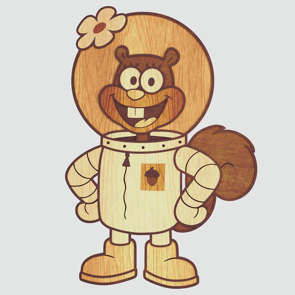 Sandy Cheeks Layered Design for cutting