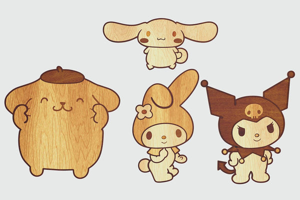 Sanrio Layered Designs for cutting