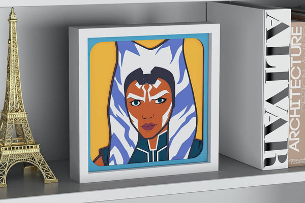 Ahsoka Tano Shadow Box. File for cutting