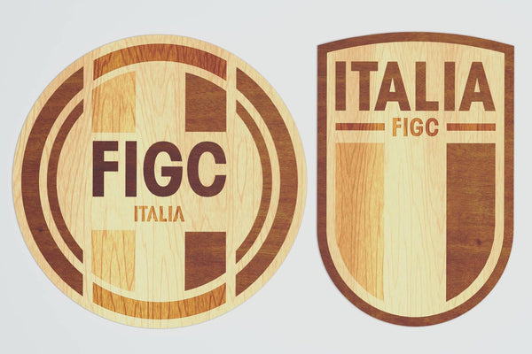 Italy National Football Team Logos Layered Design for cutting