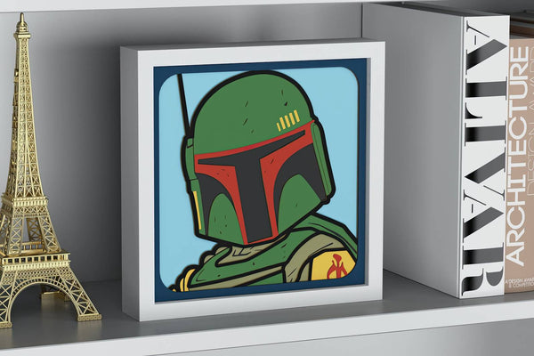 Boba Fett Shadow Box. File for cutting