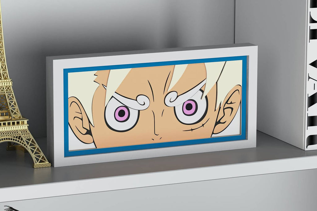 luffy gear 5 eyes Luffy Eyes Shadow Box. File for cutting