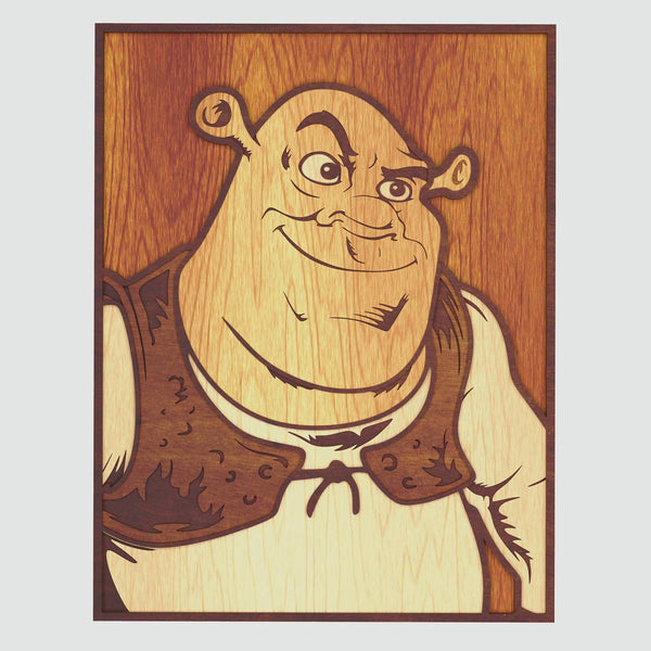 Shrek Portrait Layered Design for cutting