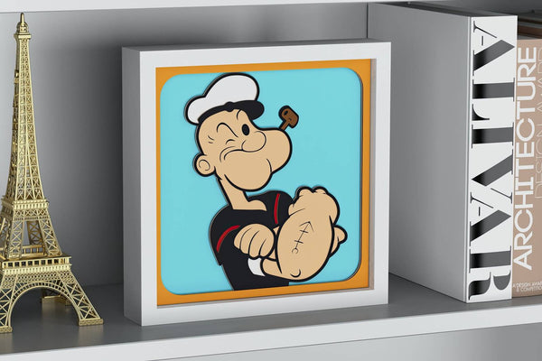 Popeye Shadow Box. File for cutting