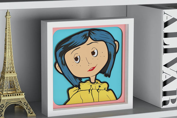 Coraline Shadow Box. File for cutting