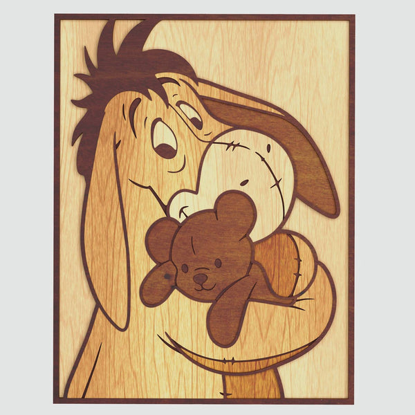 Eeyore Portrait Layered Design for cutting