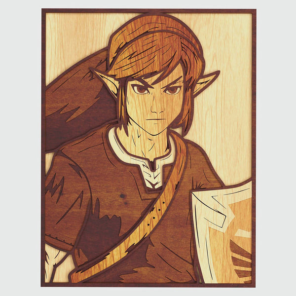 Link Portrait Layered Design for cutting