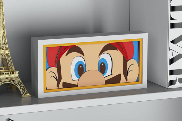 Super Mario Eyes Shadow Box. File for cutting