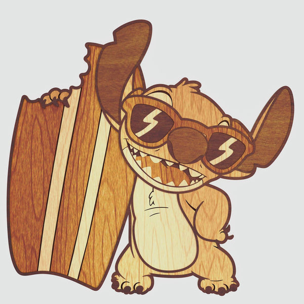 Stitch Surfer Layered Design for cutting