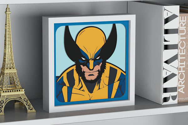 Wolverine Shadow Box. File for cutting