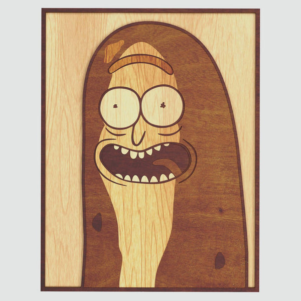 Pickle Rick Portrait Layered Design for cutting