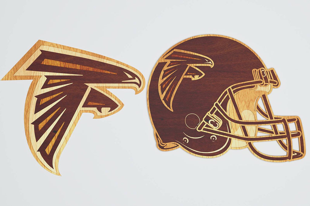 atlanta falcons prototype football helmets Atlanta Falcons Layered Design for cutting