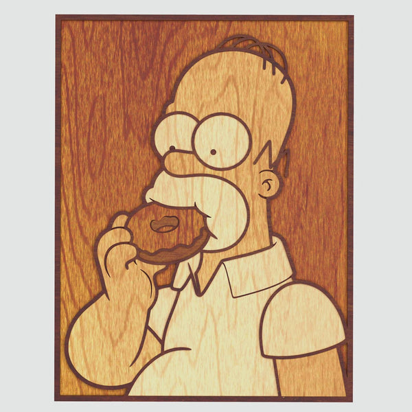 Homer Portrait Layered Design for cutting