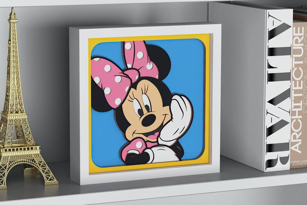 Minnie Mouse Shadow Box. File for cutting