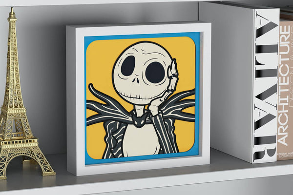 Jack Skellington Shadow Box. File for cutting