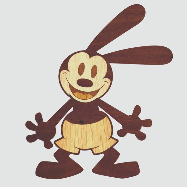 Oswald the Lucky Rabbit Layered Design for cutting