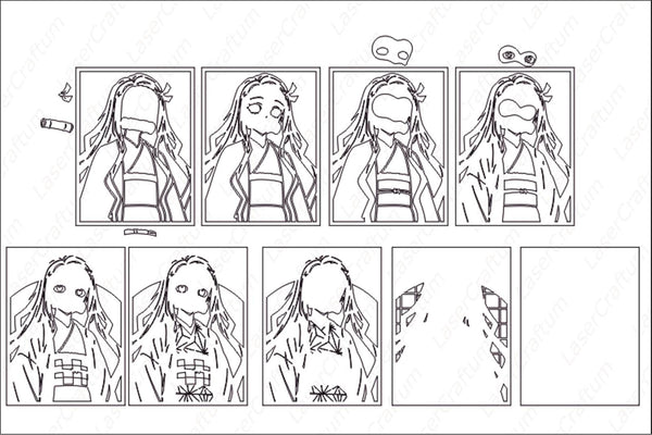 Nezuko Shadow Box. File for cutting