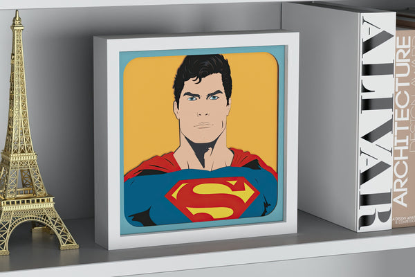 Superman Shadow Box. File for cutting