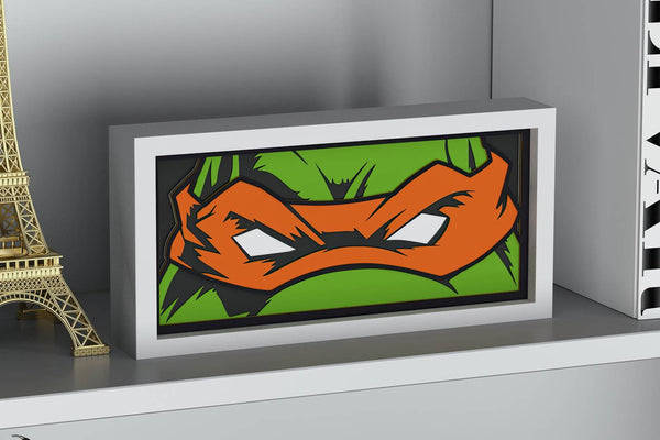 Ninja Turtle Eyes Shadow Box. File for cutting