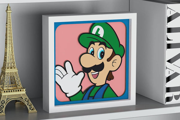 Luigi Shadow Box. File for cutting