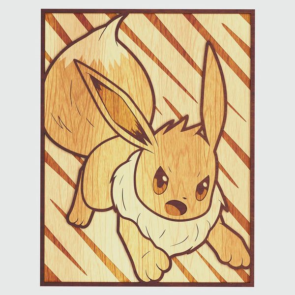 Eevee Pokemon v2 Layered Design for cutting