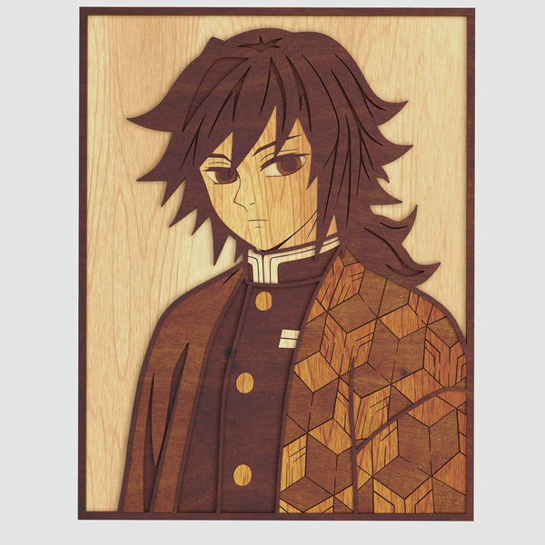 Giyu Tomioka (Demon Slayer) Layered Design for cutting