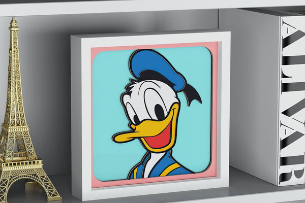 Donald Duck Shadow Box. File for cutting