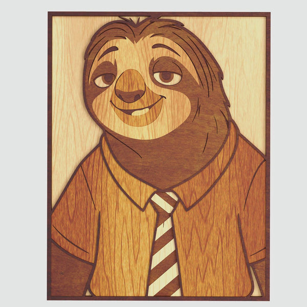 Flash Slothmore (Zootopia) Layered Design for cutting