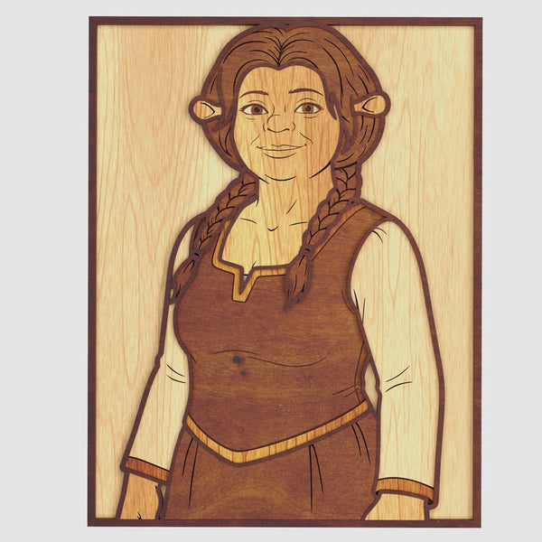 Fiona Portrait Layered Design for cutting