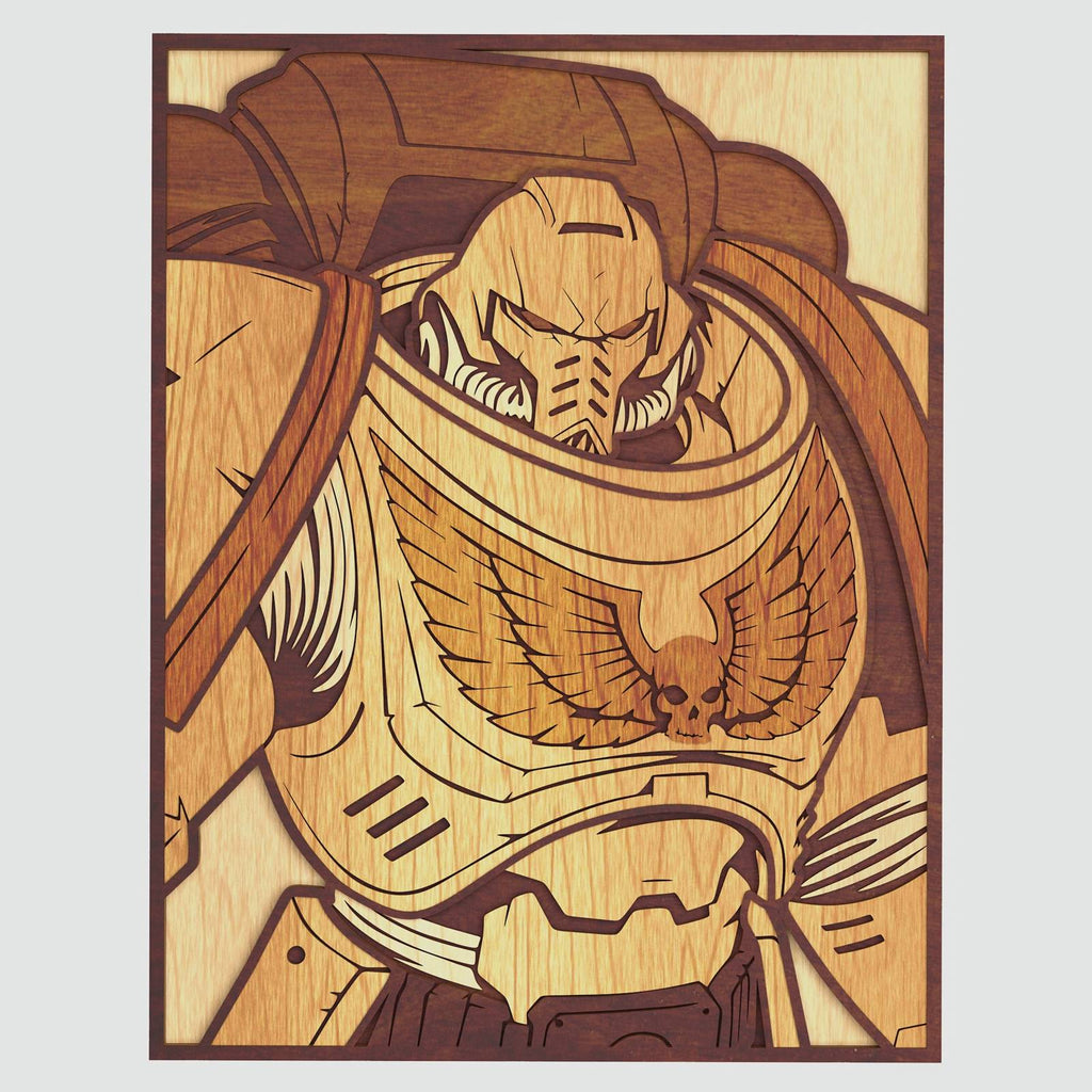 Warhammer Space Marine Layered Design for cutting LaserCraftum