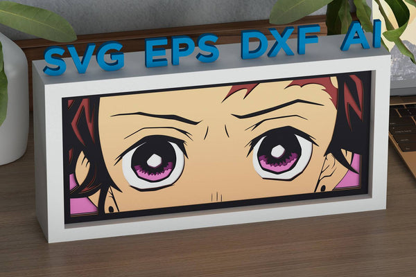 Tanjiro Eyes Shadow Box. File for cutting