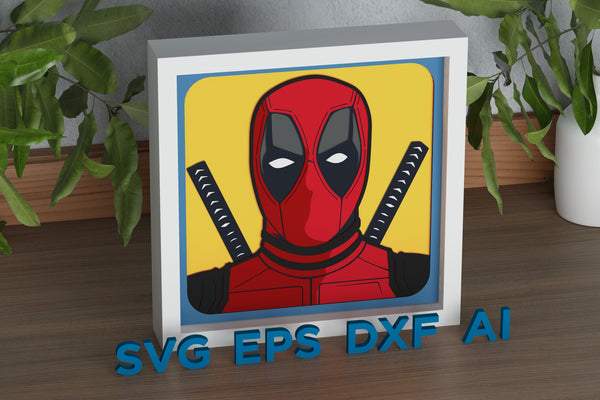 DeadPool Shadow Box. File for cutting