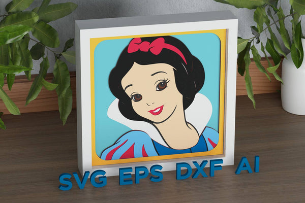 Snow White Shadow Box. File for cutting