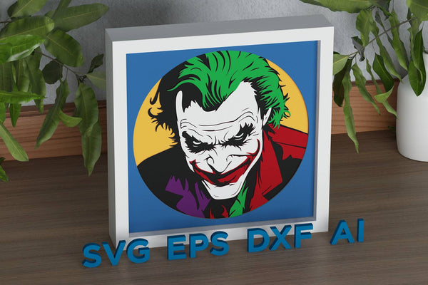 Joker v2 Shadow Box. File for cutting