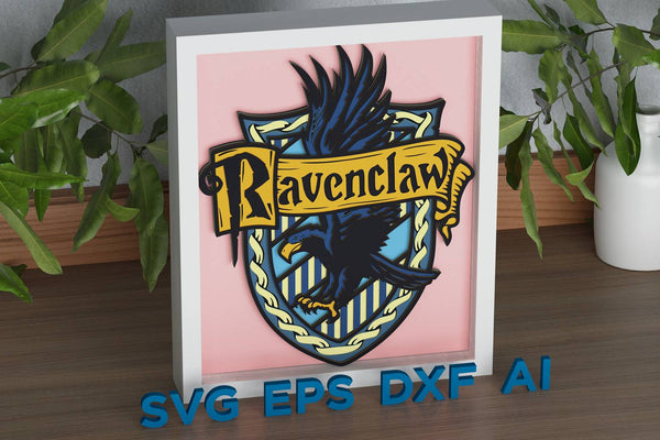 Ravenclaw Shadow Box. File for cutting